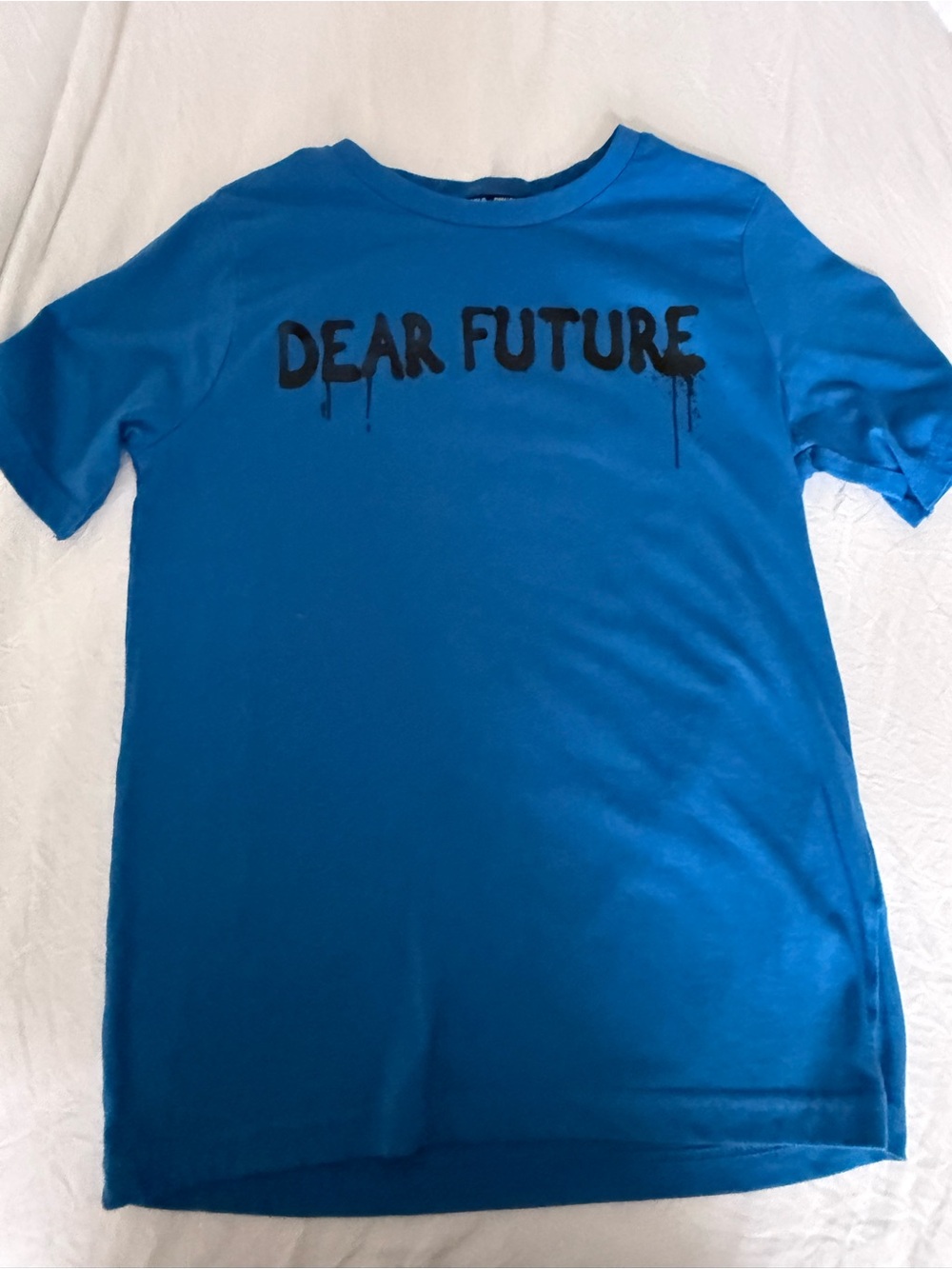 Kids Blue 'Dear Future' Graphic Tee size 10-12